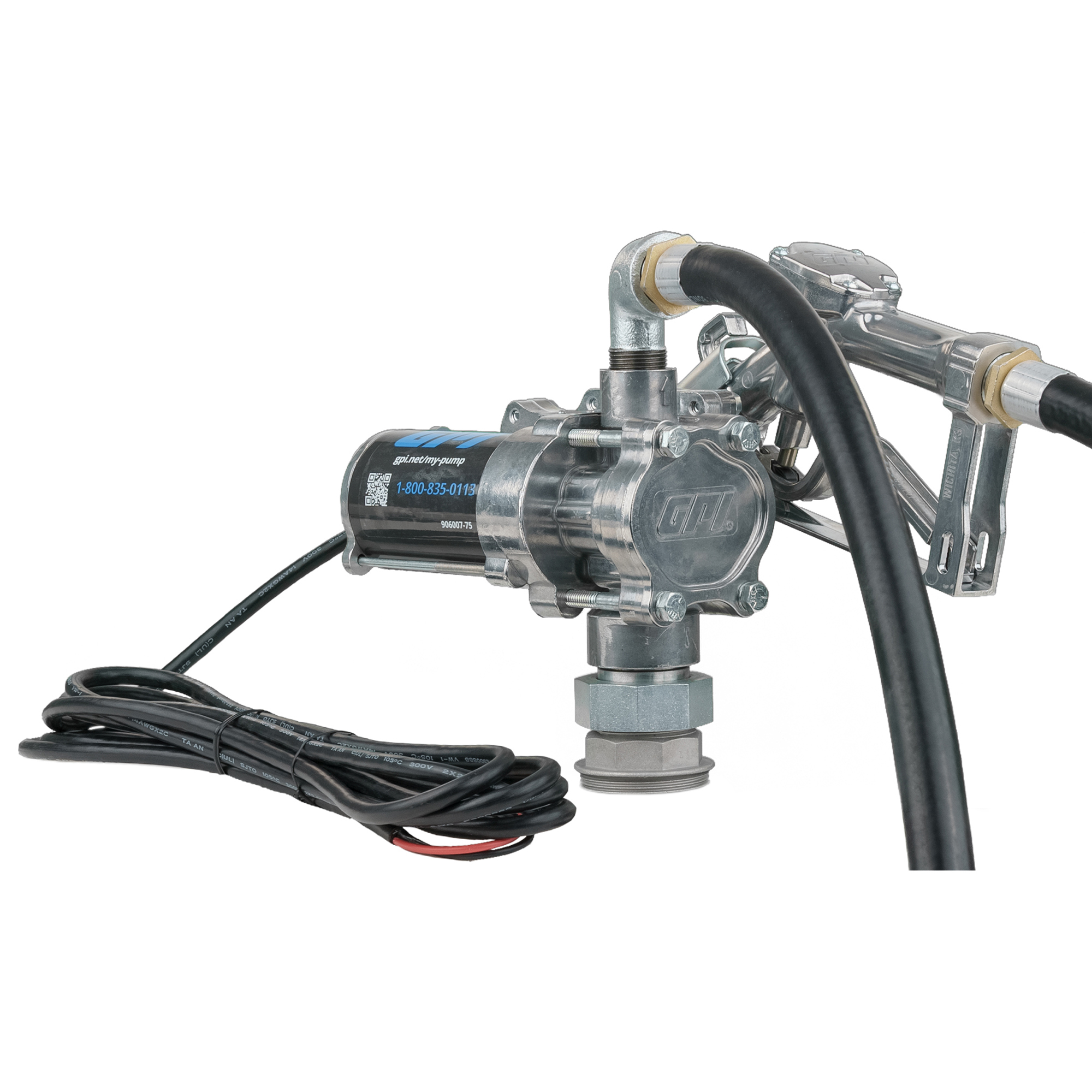 GPI 12V Fuel Transfer Pump — 8 GPM, Cast Aluminum, Spin Collar, Model# EZ-8